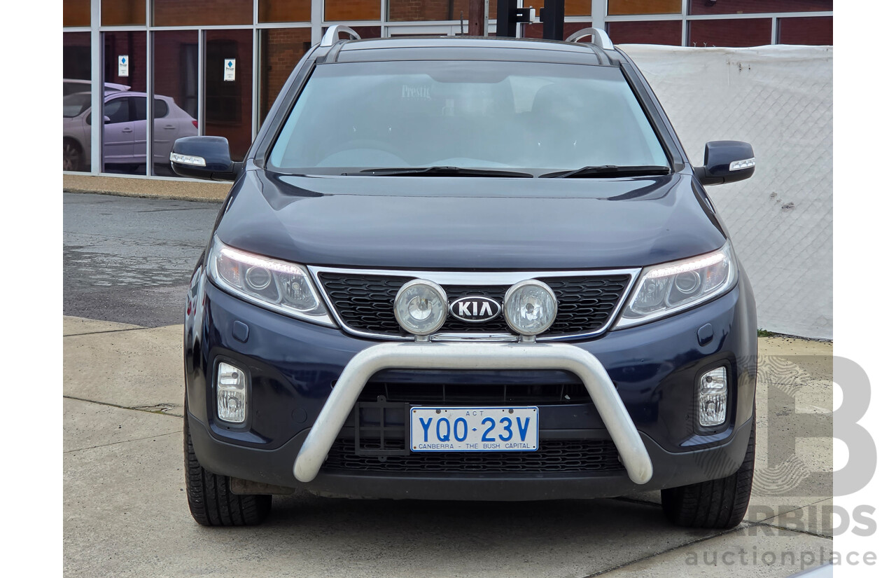 10/2012 Kia Sorento Platinum (4x4) XM MY13 4d Wagon Blue Turbo Diesel 2.2L - 7 Seats