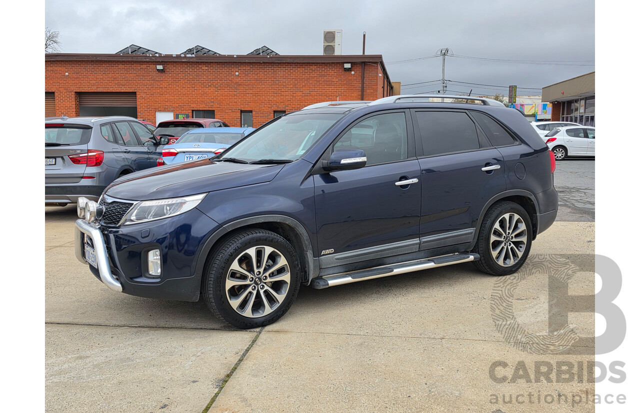 10/2012 Kia Sorento Platinum (4x4) XM MY13 4d Wagon Blue Turbo Diesel 2.2L - 7 Seats