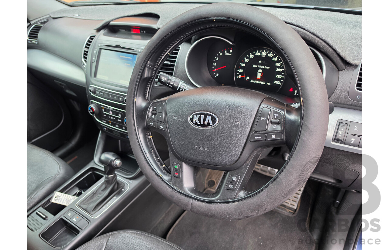 10/2012 Kia Sorento Platinum (4x4) XM MY13 4d Wagon Blue Turbo Diesel 2.2L - 7 Seats