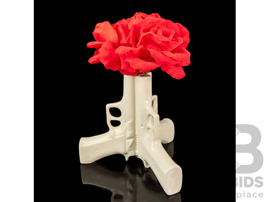 Three Guns Ceramic Table Vase by SuckUk