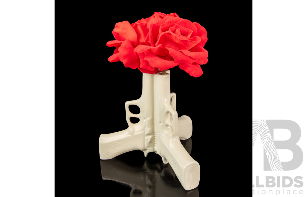 Three Guns Ceramic Table Vase by SuckUk