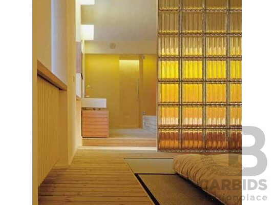 Seves Glassblock Neutro Doric Q30 Metallised Glass Blocks - 9.7 Square Meters - Brand New - ORP $14,000