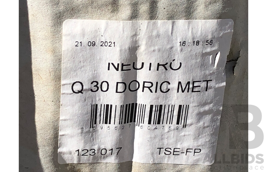 Seves Glassblock Neutro Doric Q30 Metallised Glass Blocks - 9.7 Square Meters - Brand New - ORP $14,000