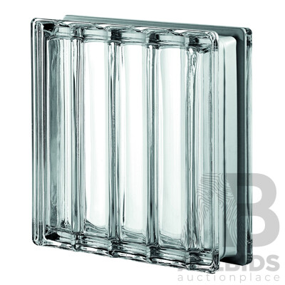 Seves Glassblock Neutro Doric Q30 Metallised Glass Blocks - 9.7 Square Meters - Brand New - ORP $14,000