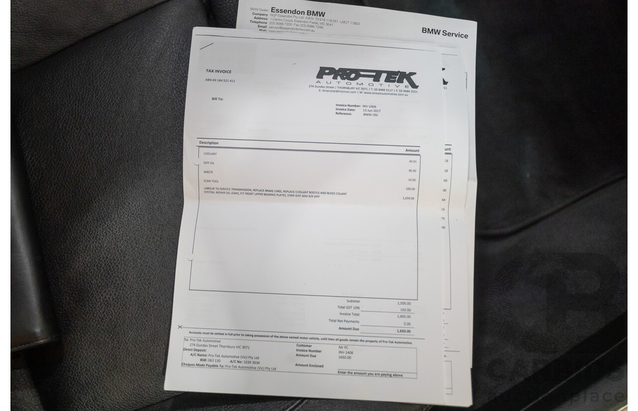 2/2012 BMW 135i M Sport E82 MY12 2d Coupe Space Gray Metallic Turbo 3.0L