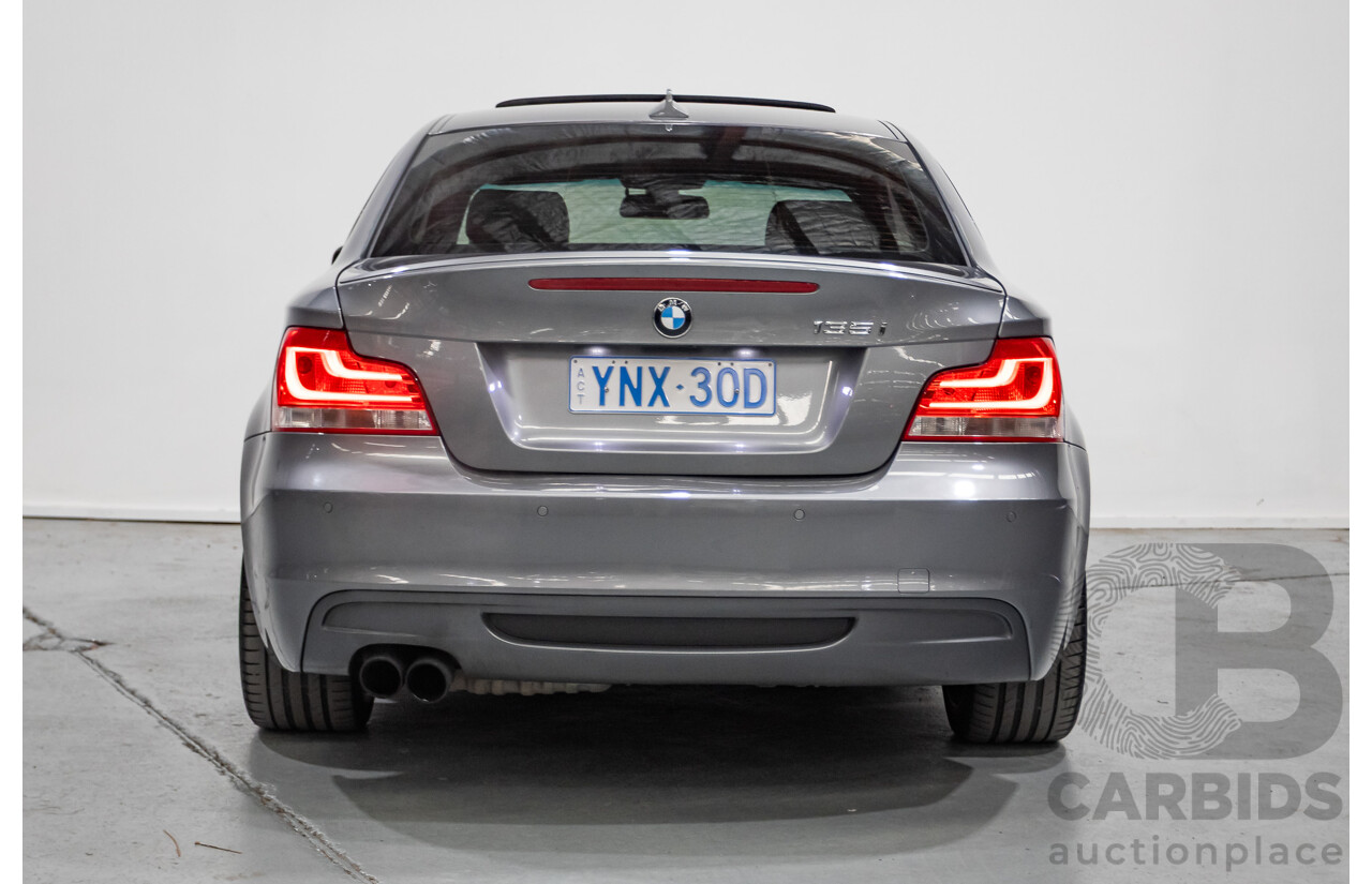 2/2012 BMW 135i M Sport E82 MY12 2d Coupe Space Gray Metallic Turbo 3.0L