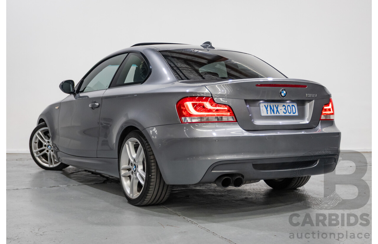 2/2012 BMW 135i M Sport E82 MY12 2d Coupe Space Gray Metallic Turbo 3.0L