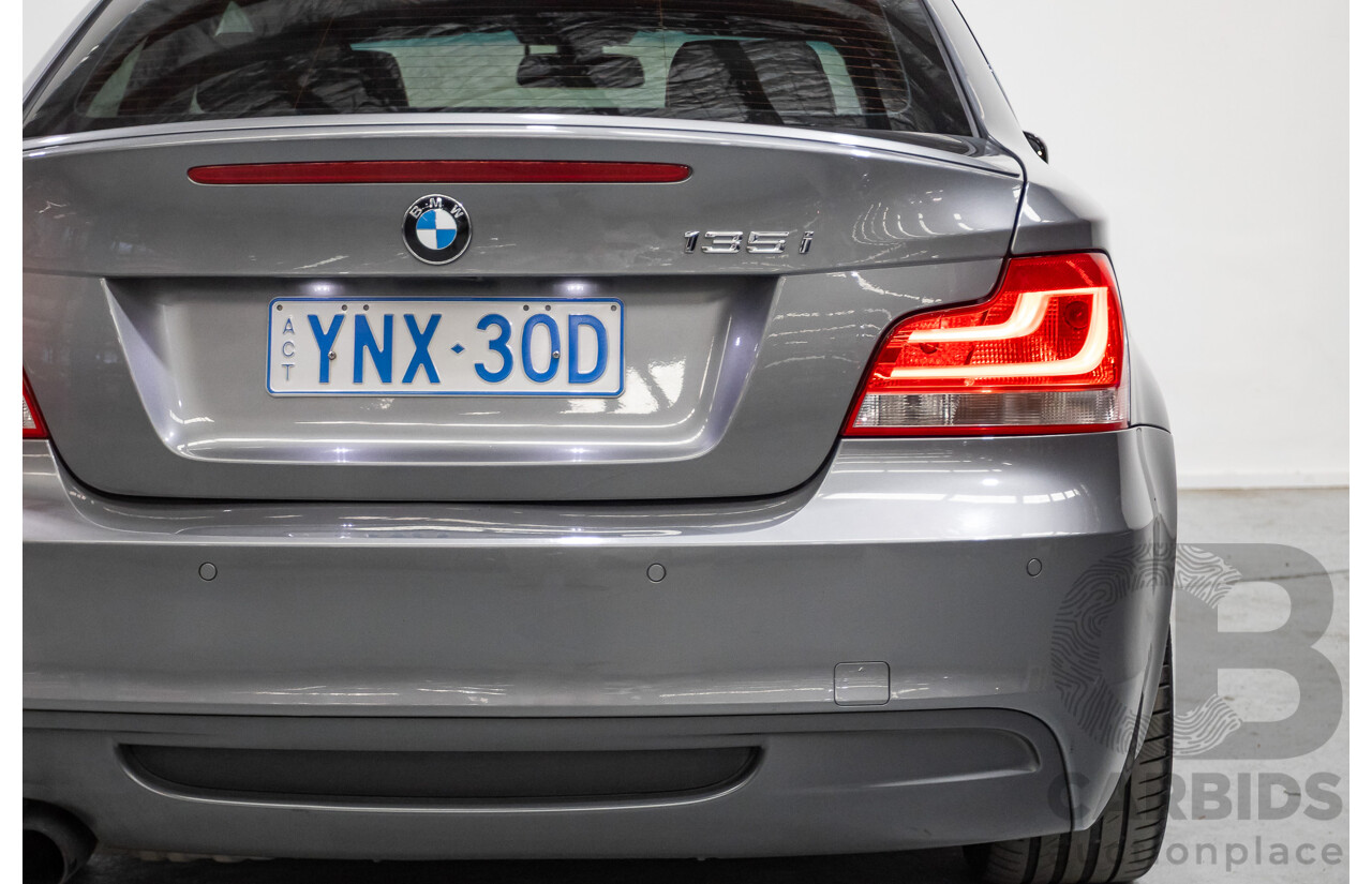 2/2012 BMW 135i M Sport E82 MY12 2d Coupe Space Gray Metallic Turbo 3.0L