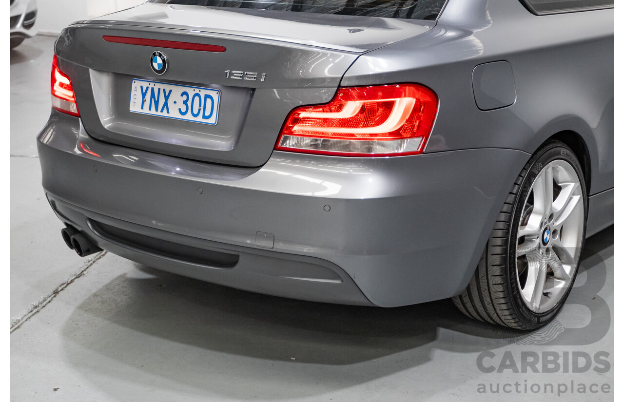 2/2012 BMW 135i M Sport E82 MY12 2d Coupe Space Gray Metallic Turbo 3.0L