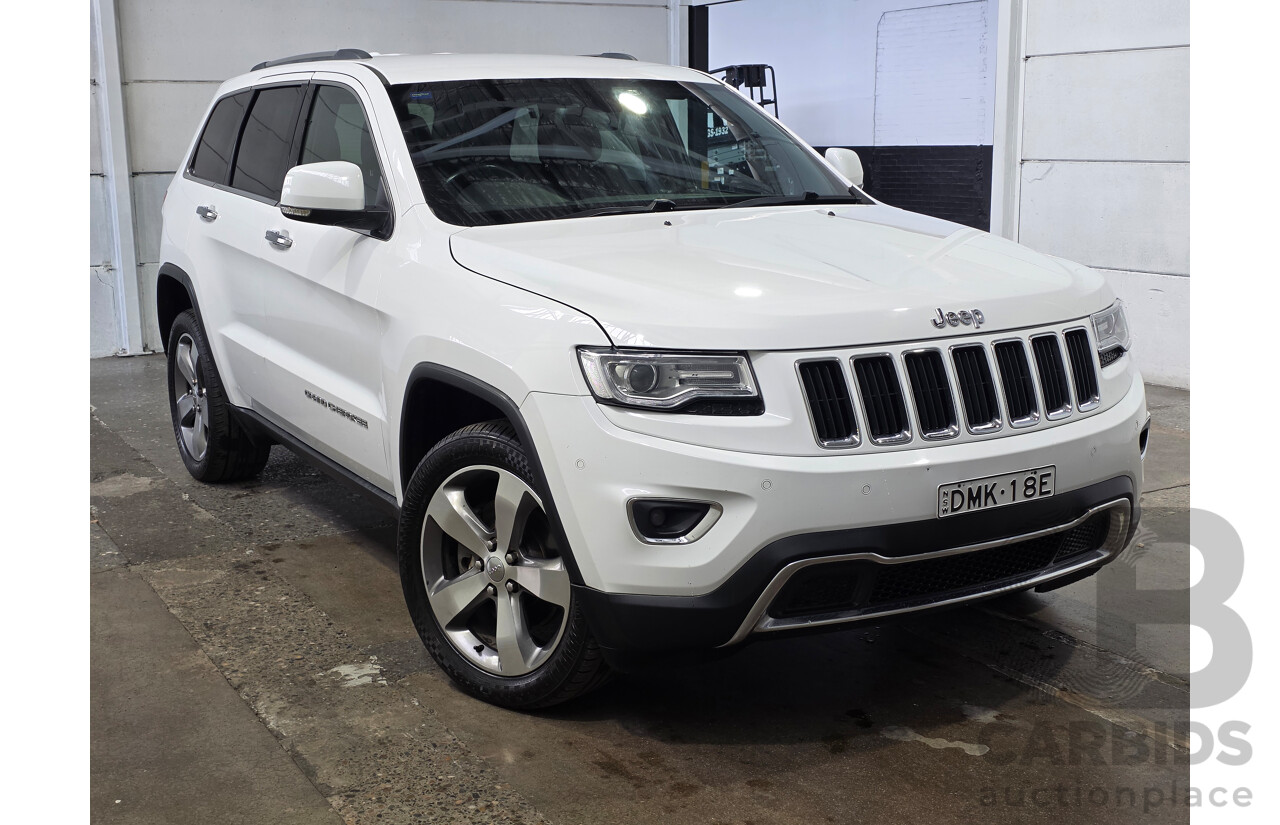 02/2016 Jeep Grand Cherokee Limited (4x4) WK MY15 Bright White Turbo Diesel 3.0L