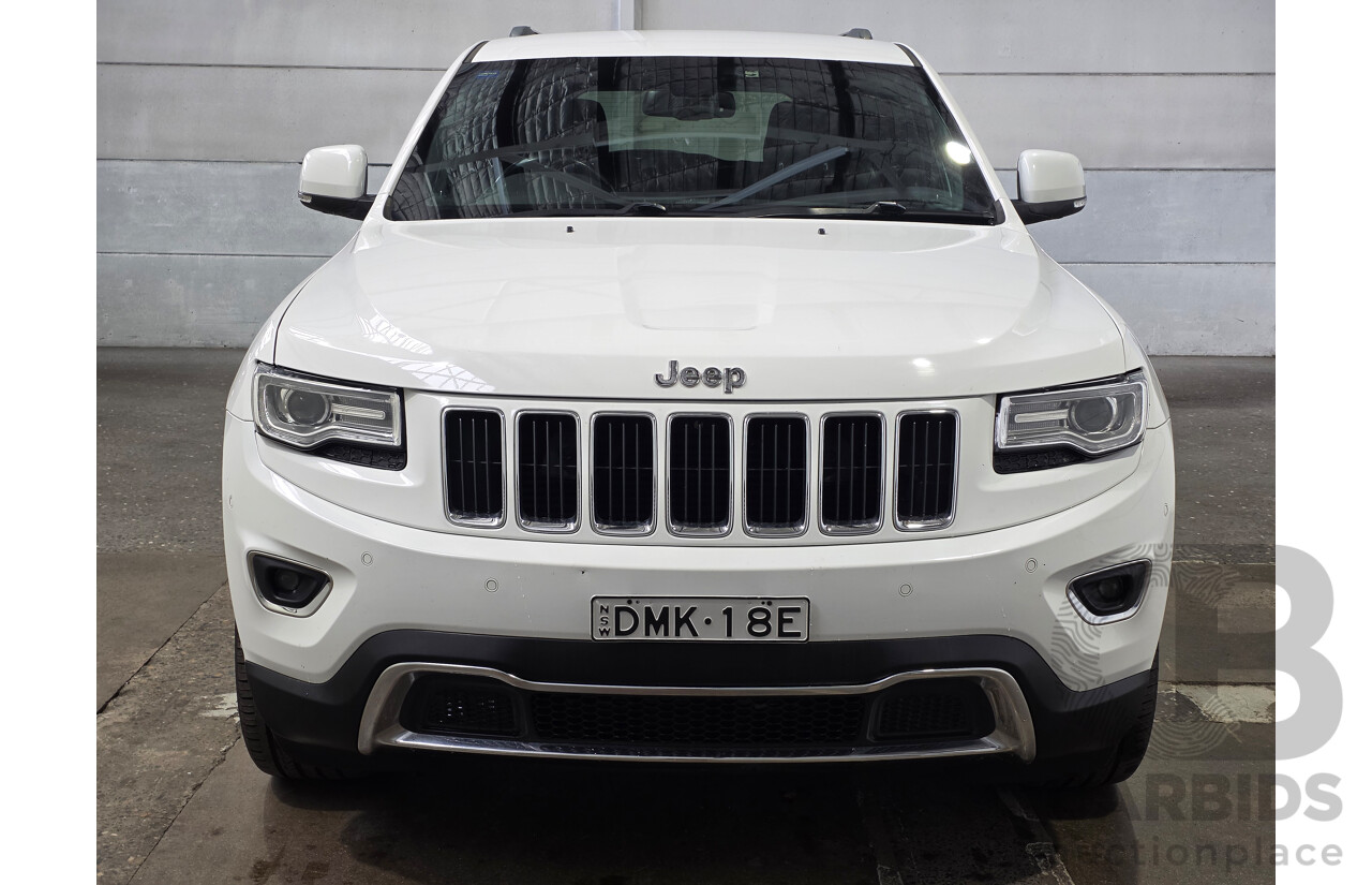 02/2016 Jeep Grand Cherokee Limited (4x4) WK MY15 Bright White Turbo Diesel 3.0L