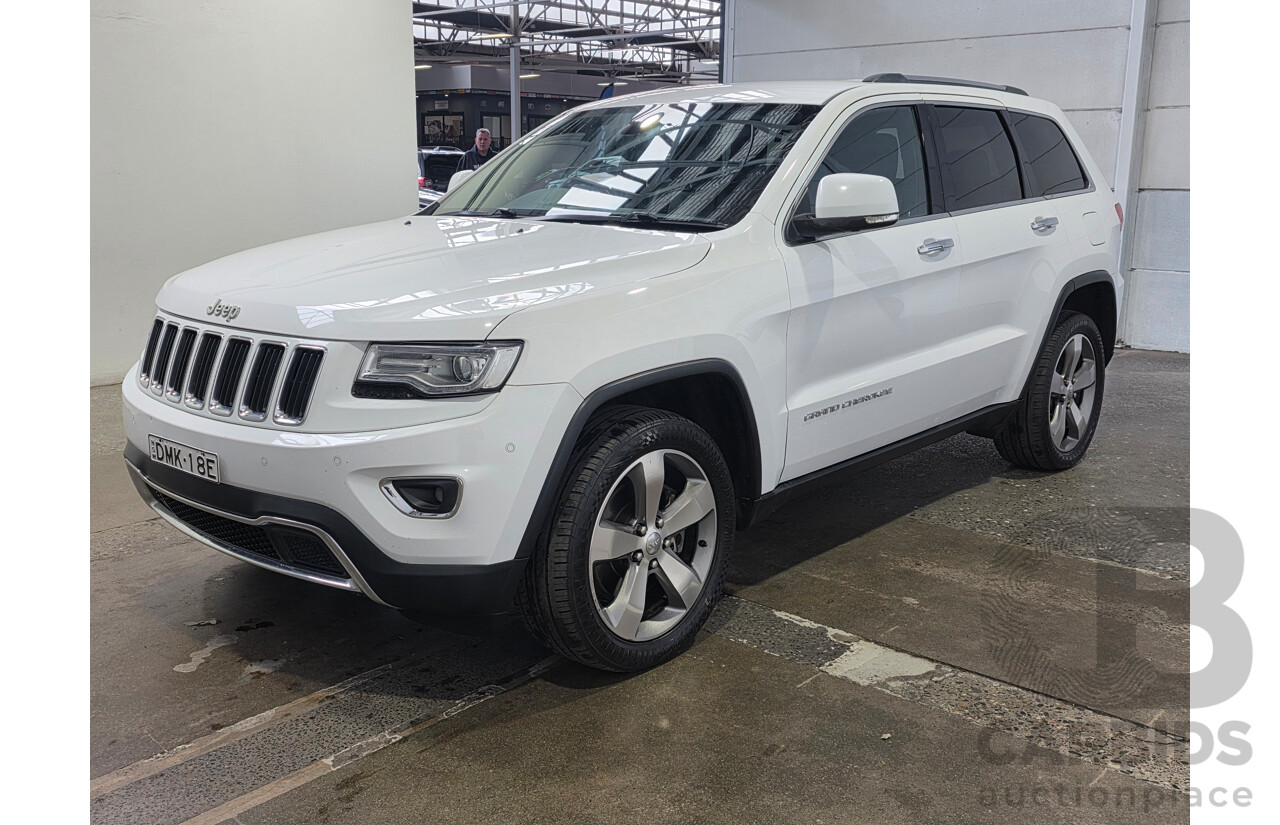02/2016 Jeep Grand Cherokee Limited (4x4) WK MY15 Bright White Turbo Diesel 3.0L