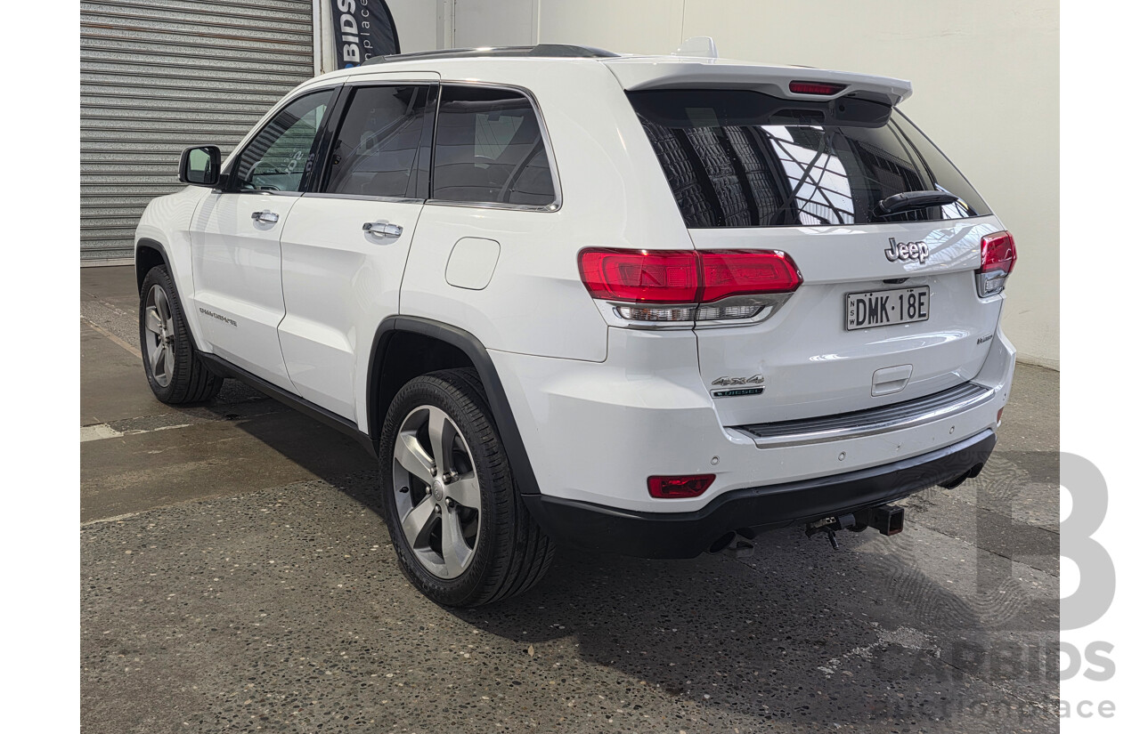 02/2016 Jeep Grand Cherokee Limited (4x4) WK MY15 Bright White Turbo Diesel 3.0L