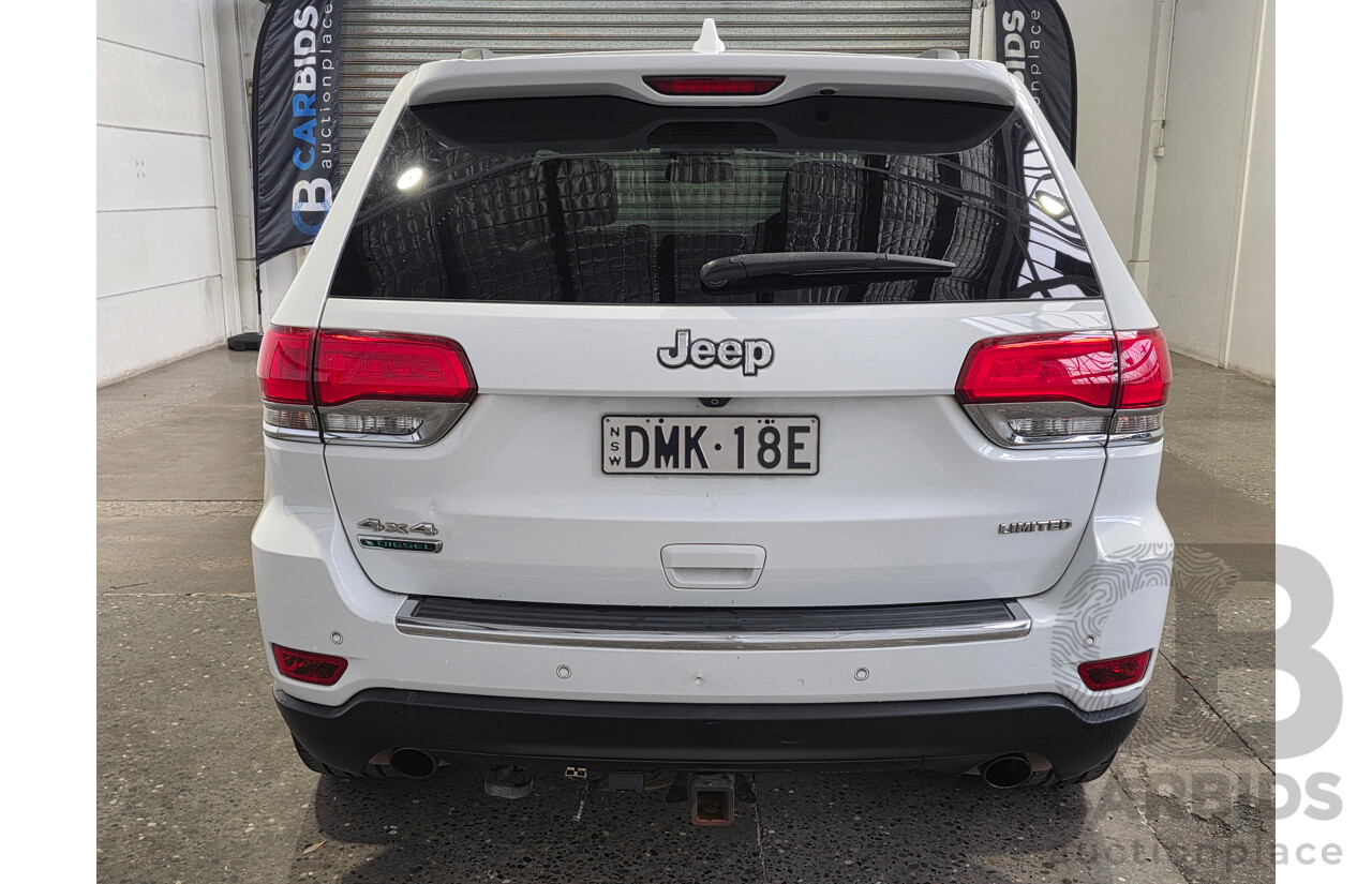 02/2016 Jeep Grand Cherokee Limited (4x4) WK MY15 Bright White Turbo Diesel 3.0L