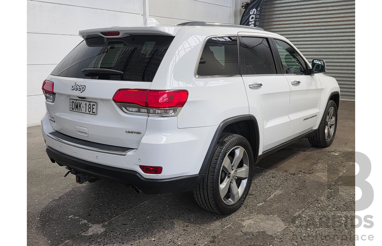02/2016 Jeep Grand Cherokee Limited (4x4) WK MY15 Bright White Turbo Diesel 3.0L