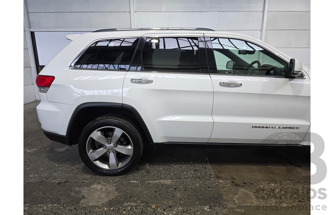 02/2016 Jeep Grand Cherokee Limited (4x4) WK MY15 Bright White Turbo Diesel 3.0L