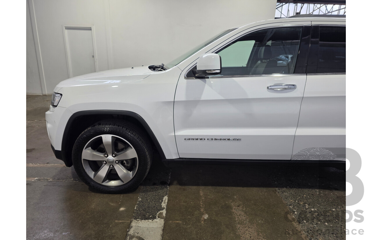 02/2016 Jeep Grand Cherokee Limited (4x4) WK MY15 Bright White Turbo Diesel 3.0L