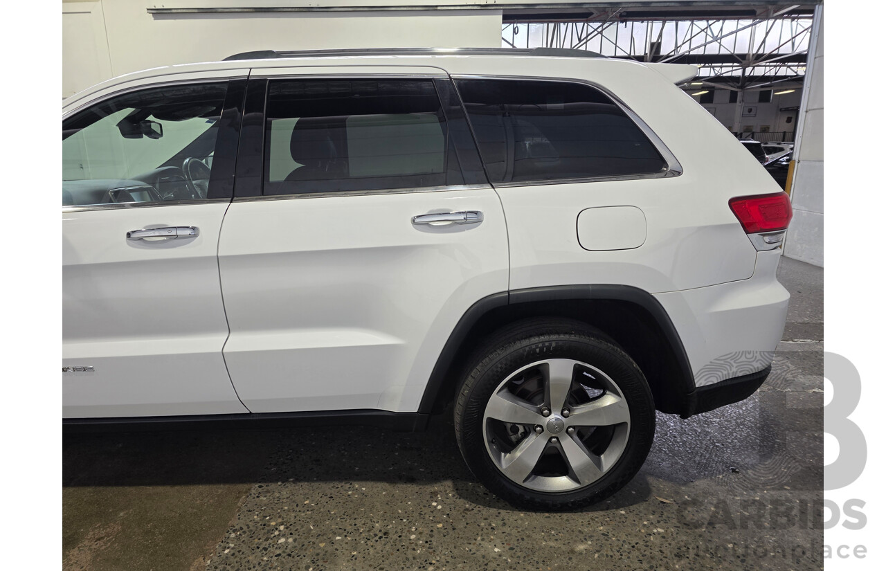02/2016 Jeep Grand Cherokee Limited (4x4) WK MY15 Bright White Turbo Diesel 3.0L