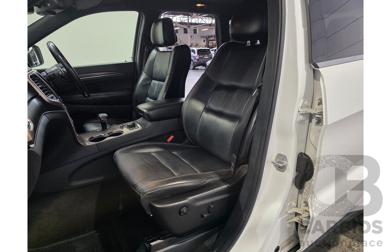 02/2016 Jeep Grand Cherokee Limited (4x4) WK MY15 Bright White Turbo Diesel 3.0L