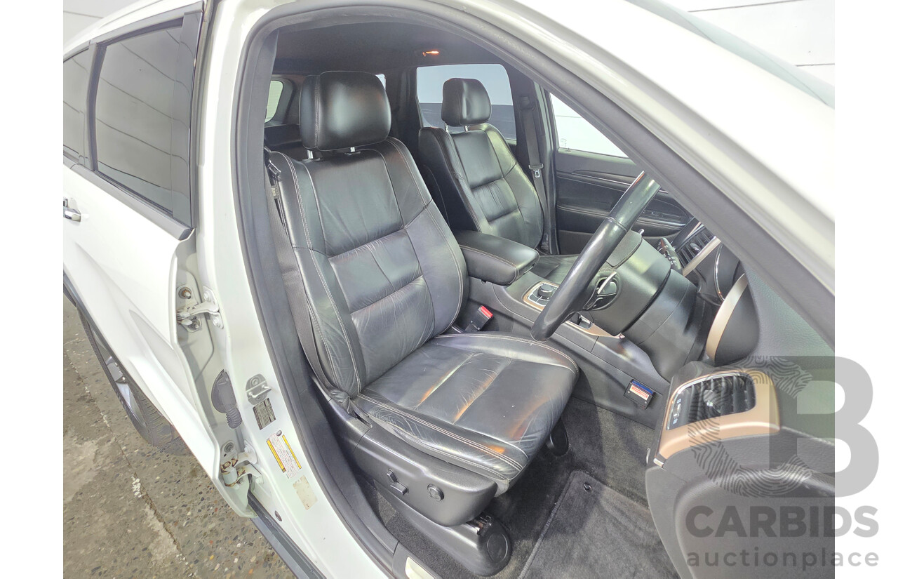 02/2016 Jeep Grand Cherokee Limited (4x4) WK MY15 Bright White Turbo Diesel 3.0L