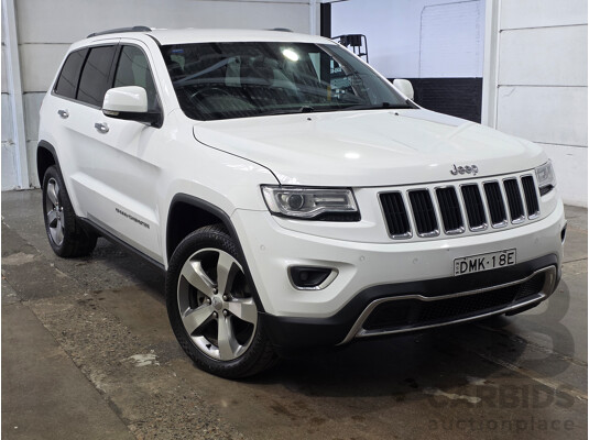 02/2016 Jeep Grand Cherokee Limited (4x4) WK MY15 Bright White Turbo Diesel 3.0L