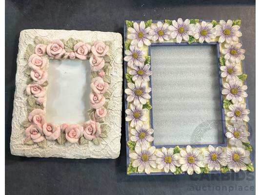 Assorted Photo Frames, Albums, and Wishing Cards