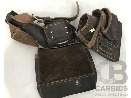 Leather Workmans Utility Tool Belt
