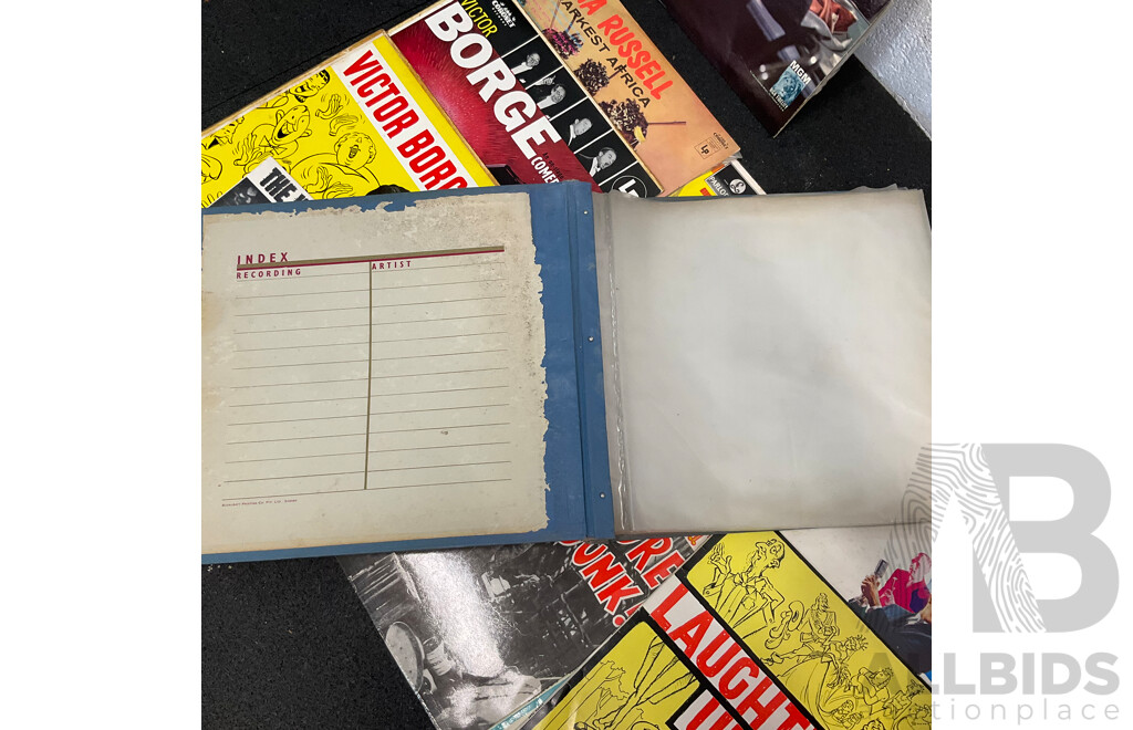 Collection of 10 Vintage Vinyl LP Records and Music Album