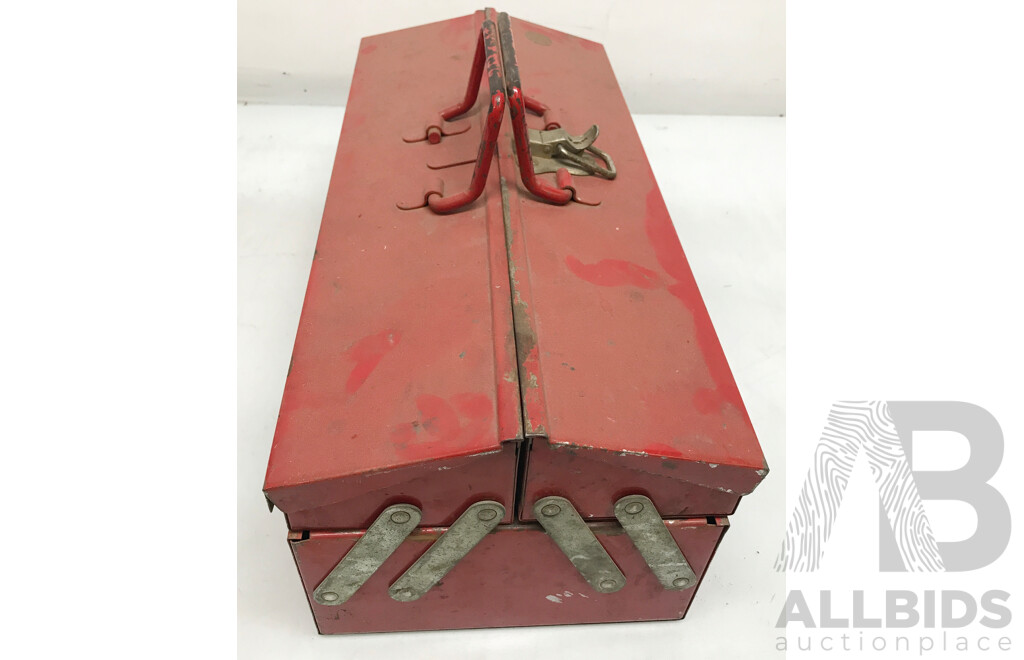 Red Cantilever Tool Box