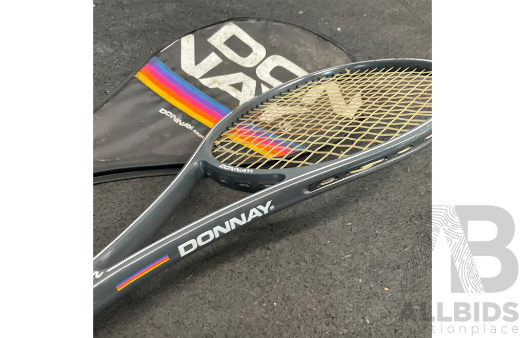 DONNAY Tennis Racquet and Aerial Power Flex Tennis Racquet - Lot of 2