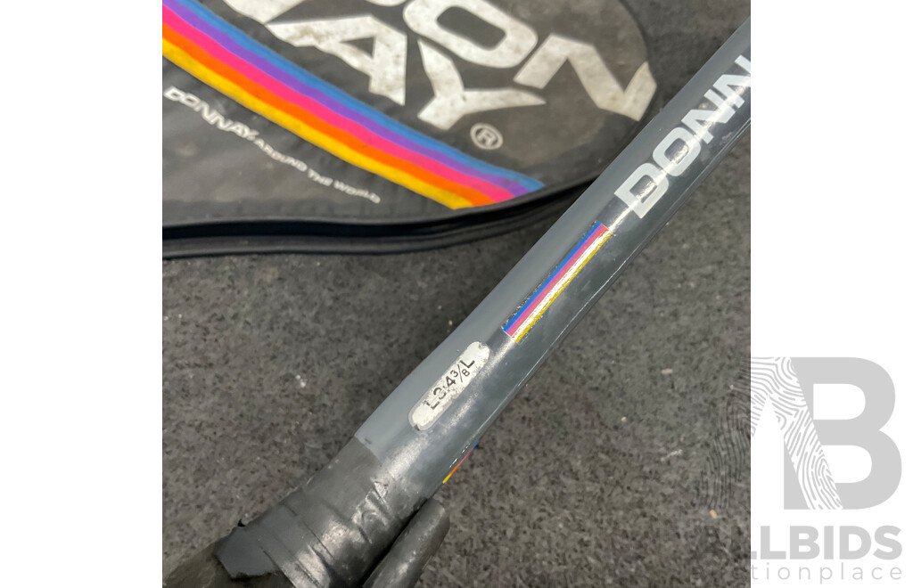 DONNAY Tennis Racquet and Aerial Power Flex Tennis Racquet - Lot of 2