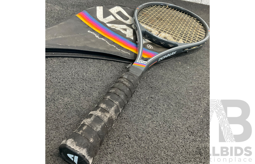 DONNAY Tennis Racquet and Aerial Power Flex Tennis Racquet - Lot of 2