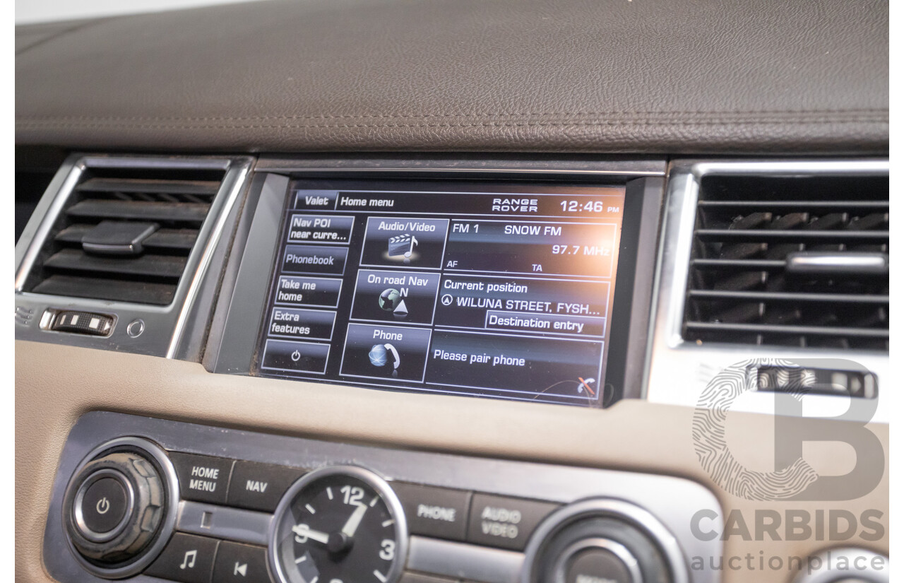 8/2012 Range Rover Range Rover Sport 3.0 SDV6 (AWD) MY12 4d Wagon Santorini Black Twin Turbo Diesel V6 3.0L