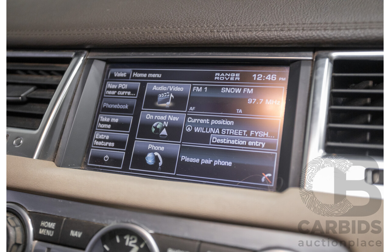 8/2012 Range Rover Range Rover Sport 3.0 SDV6 (AWD) MY12 4d Wagon Santorini Black Twin Turbo Diesel V6 3.0L