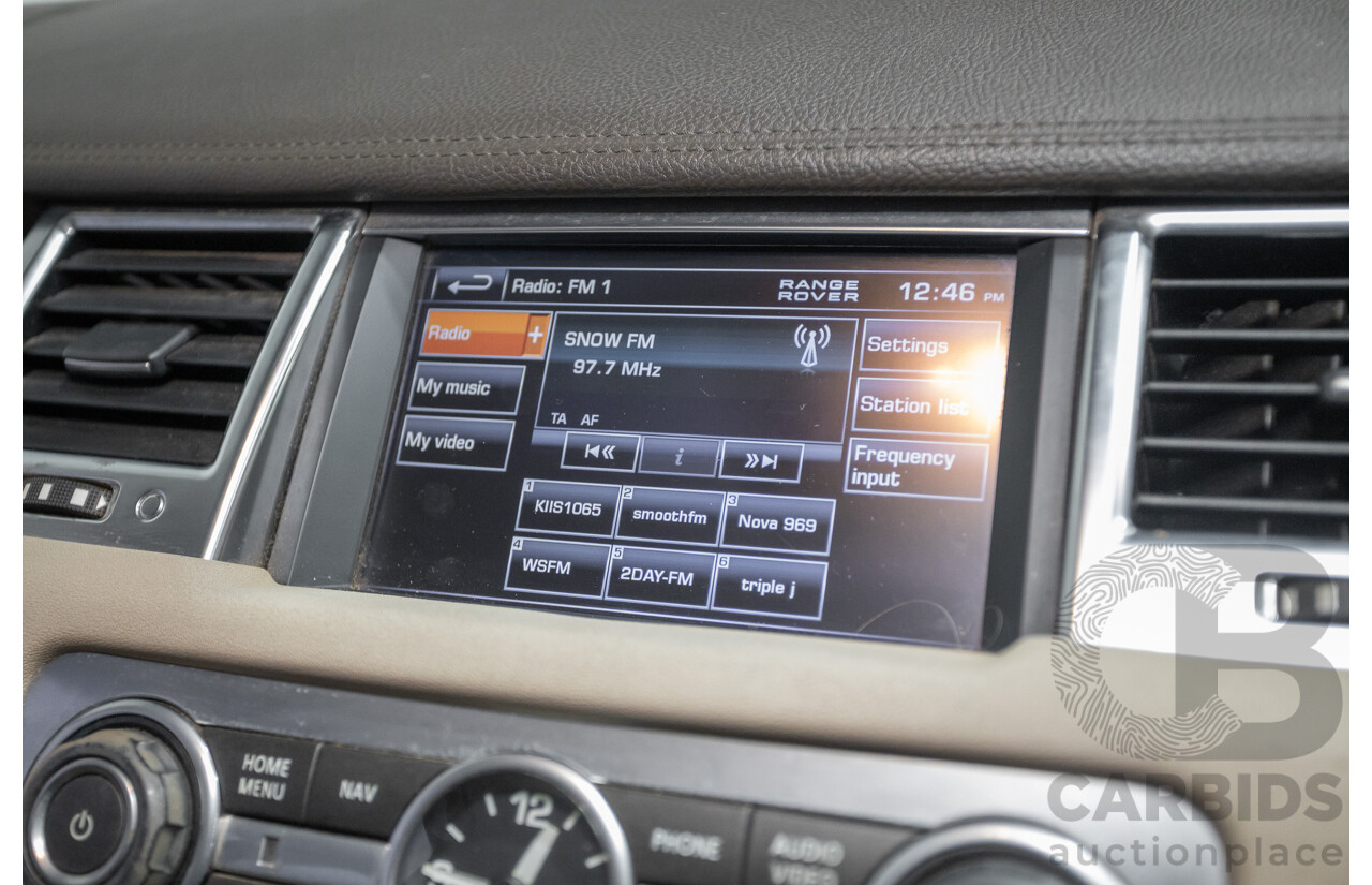 8/2012 Range Rover Range Rover Sport 3.0 SDV6 (AWD) MY12 4d Wagon Santorini Black Twin Turbo Diesel V6 3.0L