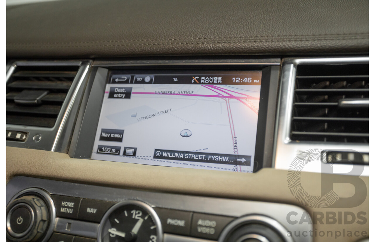 8/2012 Range Rover Range Rover Sport 3.0 SDV6 (AWD) MY12 4d Wagon Santorini Black Twin Turbo Diesel V6 3.0L