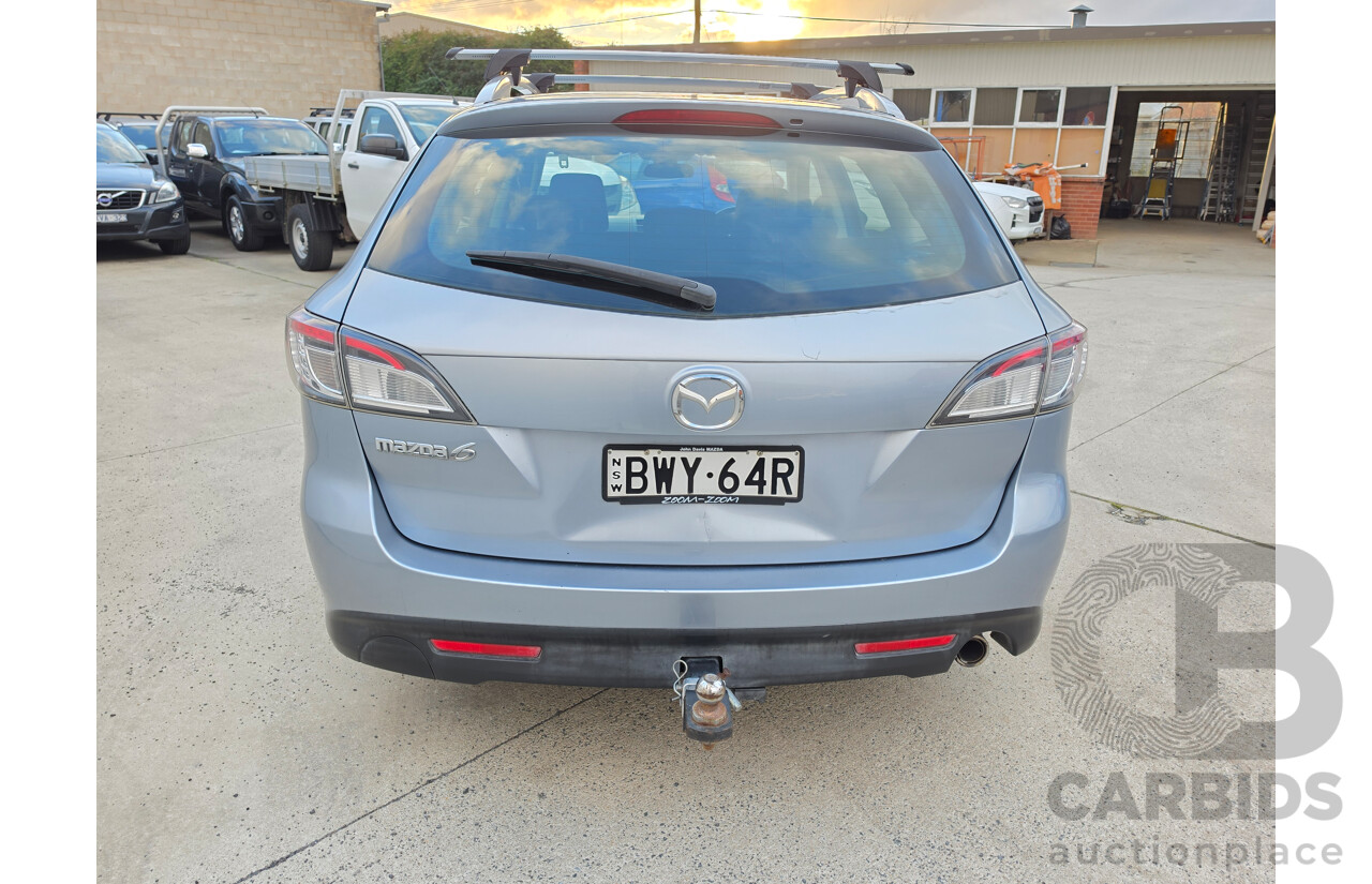 07/2011 Mazda Mazda6 Diesel GH MY11 4d Wagon Blue 2.2L