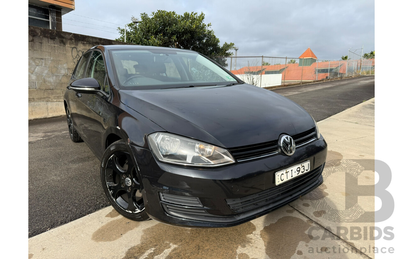 06/2014 Volkswagen Golf 90 TSI FWD AU MY14 5D Hatchback Deep Black Pearlescent 1.4L