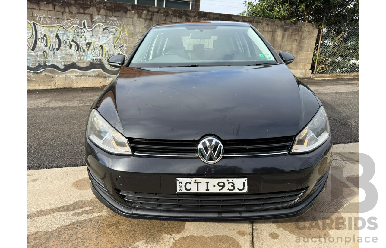 06/2014 Volkswagen Golf 90 TSI FWD AU MY14 5D Hatchback Deep Black Pearlescent 1.4L