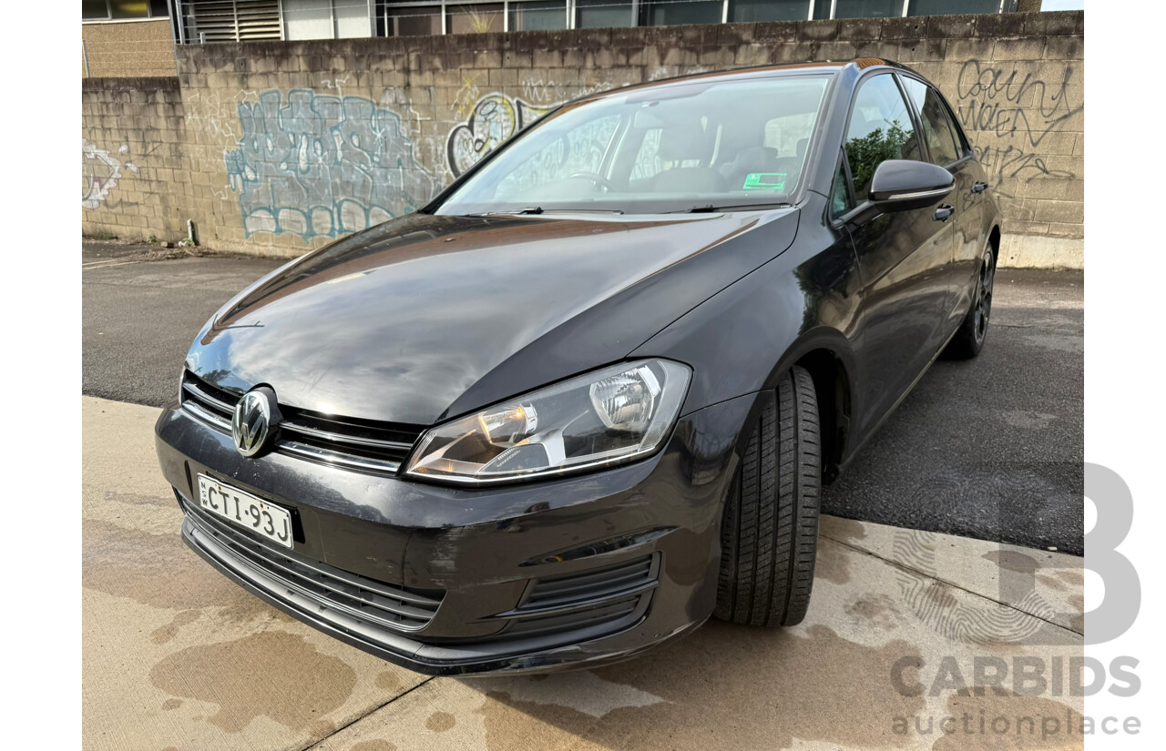 06/2014 Volkswagen Golf 90 TSI FWD AU MY14 5D Hatchback Deep Black Pearlescent 1.4L