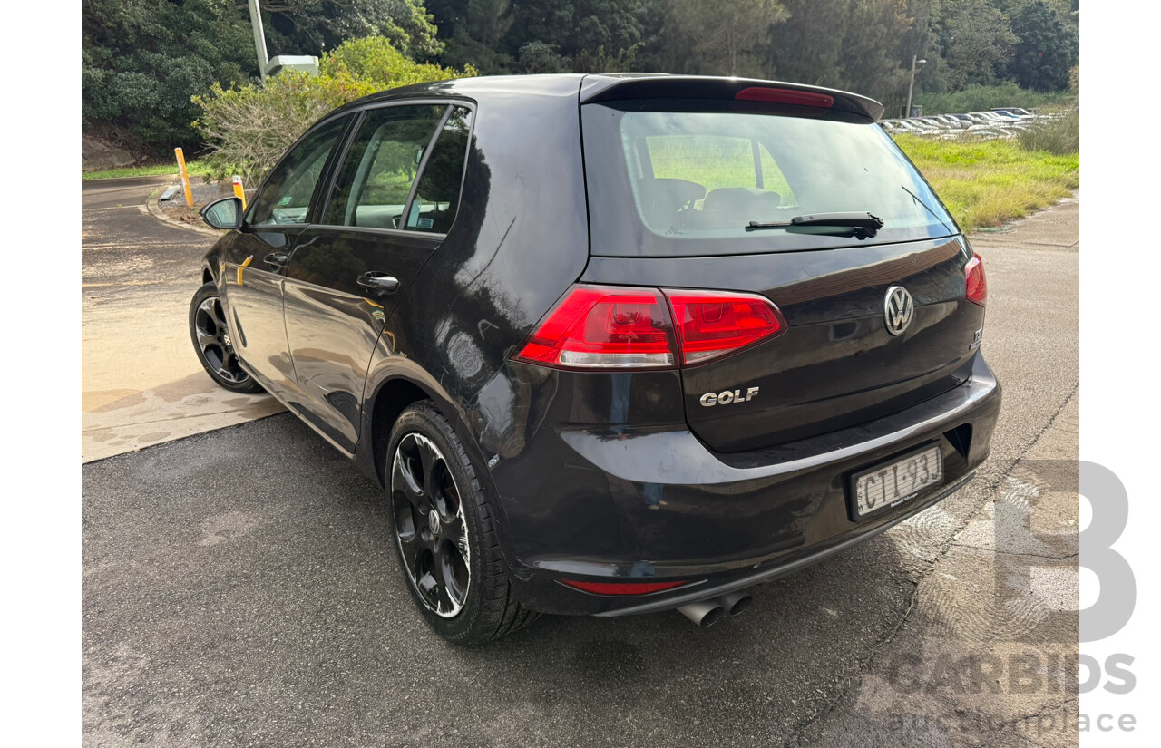 06/2014 Volkswagen Golf 90 TSI FWD AU MY14 5D Hatchback Deep Black Pearlescent 1.4L