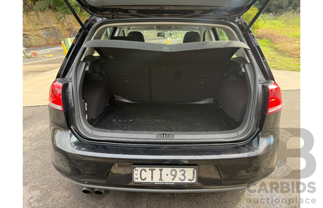 06/2014 Volkswagen Golf 90 TSI FWD AU MY14 5D Hatchback Deep Black Pearlescent 1.4L