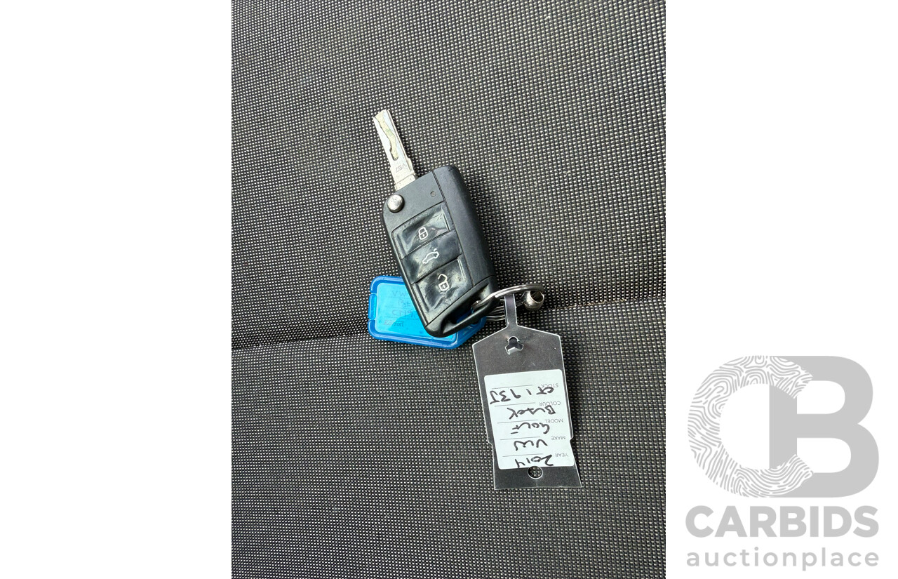 06/2014 Volkswagen Golf 90 TSI FWD AU MY14 5D Hatchback Deep Black Pearlescent 1.4L