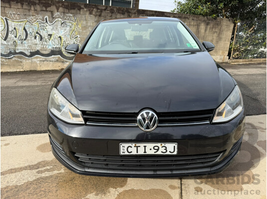 06/2014 Volkswagen Golf 90 TSI FWD AU MY14 5D Hatchback Deep Black Pearlescent 1.4L