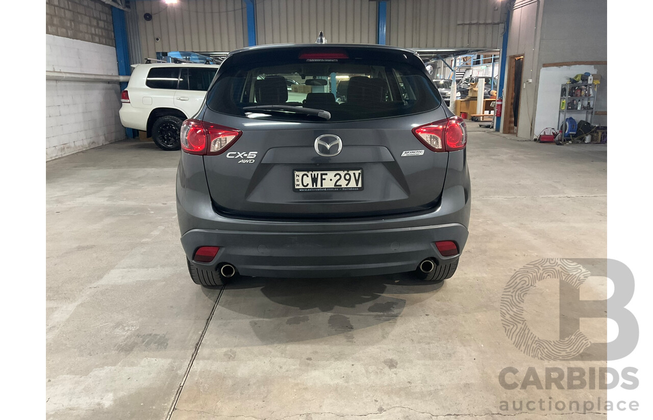 11/2014 Mazda CX-5 Maxx Sport (4x4) MY13 Upgrade 4d Wagon Grey Turbo Diesel 2.2L