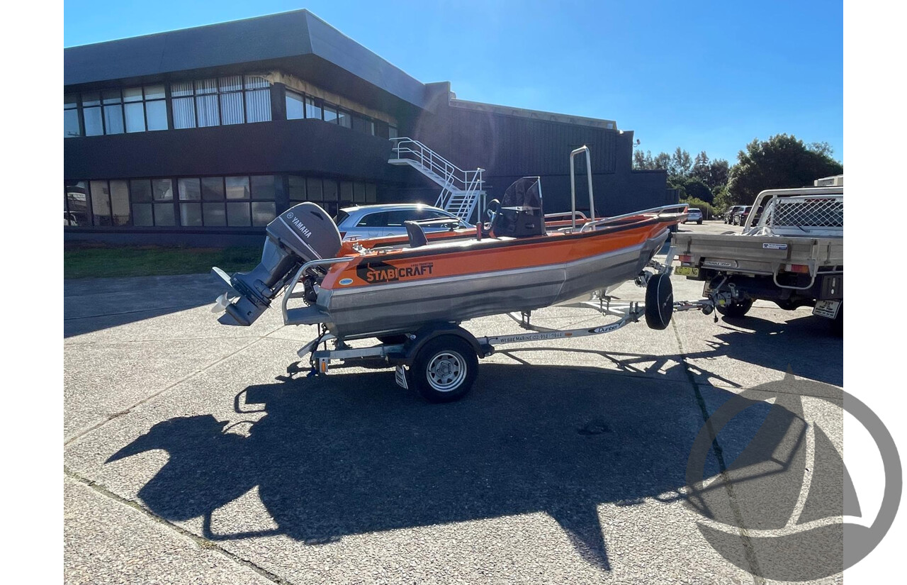 NO RESERVE - 2024 Stabicraft 1450 Frontier, 50hp 4 Stroke Yamaha, 65 Hours