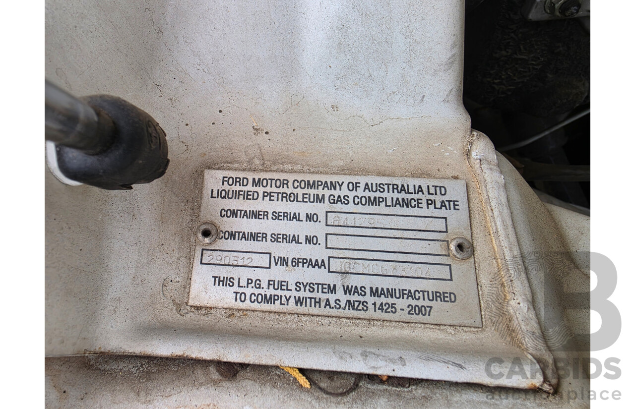 03/2012 Ford Falcon (lpi) FG MK2 C/Chas White 4.0L