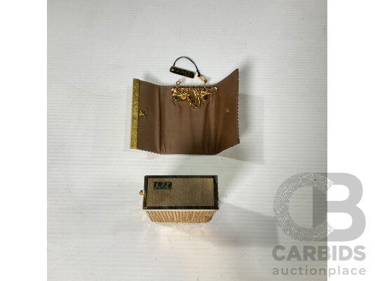 Set of Three Glomesh by Camel Include Cigarette Case, Purse and Key Wallet