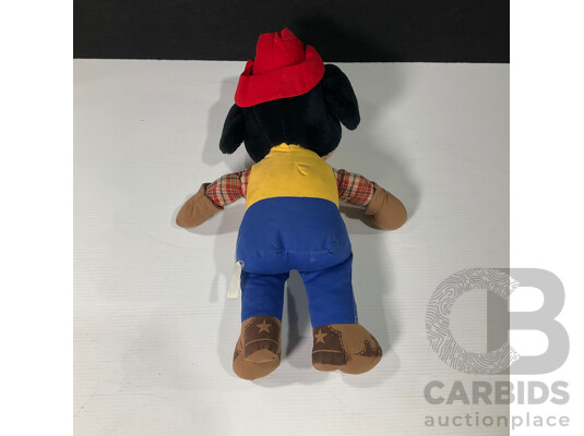 Vintage Knickerbocker Disney Cowboy Mickey Mouse Toy