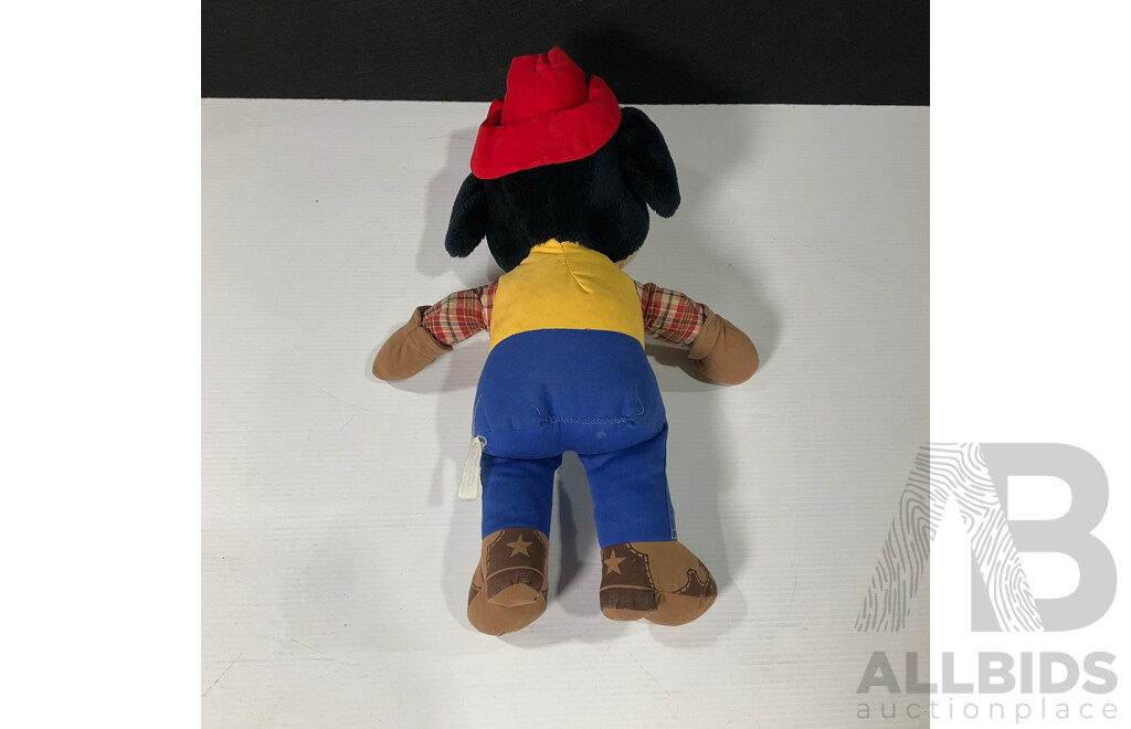 Vintage Knickerbocker Disney Cowboy Mickey Mouse Toy